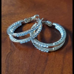 Costume diamond earrings